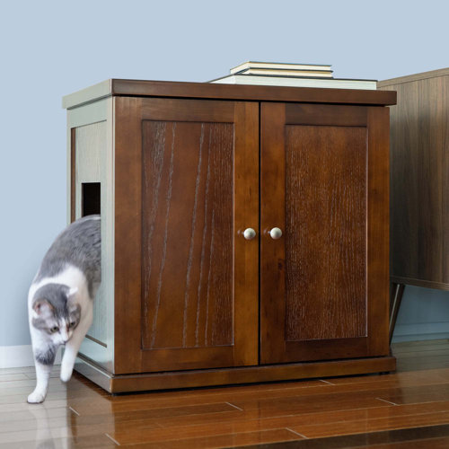 The Refined Feline The Refined Litter Box Wood Cat Litter Box